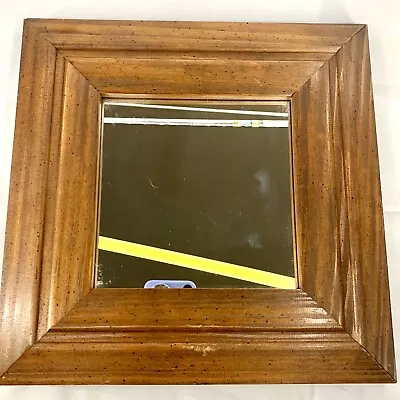 Vintage Square Solid Wood Frame Square Wall Mirror 11.5  Square HOMCO Rectangle • £18.53
