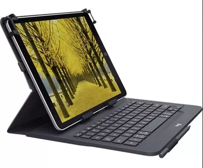 Logitech Universal Folio W/Advanced Bluetooth Keyboard Fits Most 9 - 10  Tablet • $16.95