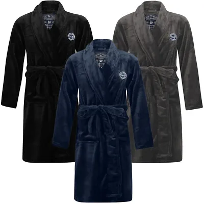 Tokyo Laundry Dressing Gown Mens Thick Soft Luxury Bath Robe Fleece Kimono Long • £21.99