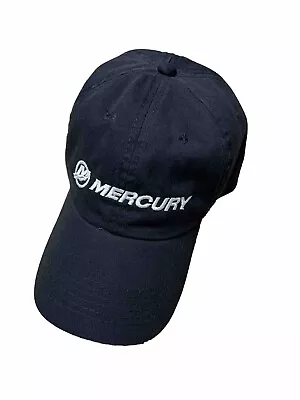 Mercury Boating Hat Trucker Strap Back Adjustable Black Baseball Cap Fishing • $14