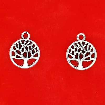 £2.39 • Buy 20 X Tibetan Silver Filigree Tree Of Life Pagan Wiccan Nature Charms Pendants
