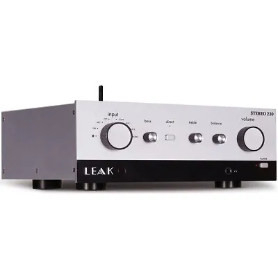 Leak Stereo 230 Integrated Amplifier - Silver Surround 75w + DAC Phono MM • £1099