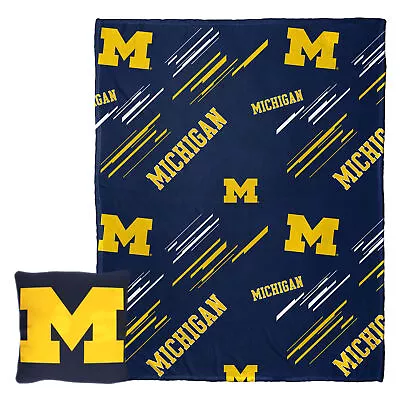 Northwest NCAA Michigan Wolverines Pillow & Silk Touch Throw Blanket Set • $44.95