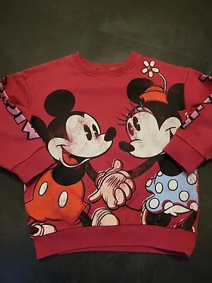 Next Minnie Mouse Sweatshirt Age 3-4 Years • £4