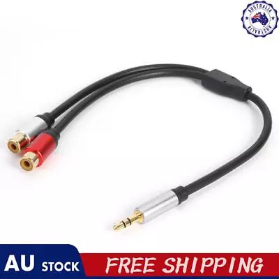 3.5mm Male Plug To Dual 2RCA Jack Cable Stereo Audio Splitter Aux Extension Wire • $9.99