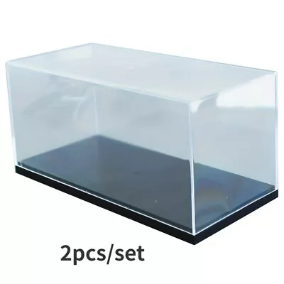 2pcs 1:32 Clear Acrylic Case Display Box Transparent Anti-Dust W/ Base For Model • $18.99