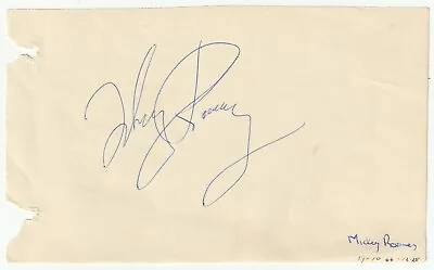 Mickey Rooney - C1966 Autograph On Album Page • $9.99