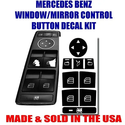 Mercedes Benz Window Control Button Repair Decals Stickers Mercedes • $7.95