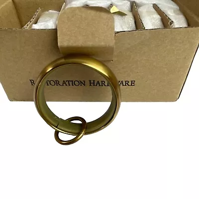 Restoration Hardware Pack (7 Each) Estate Loop Rings For 1 1/4”  Rod Brass • $48