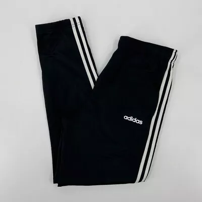 Adidas Pants Mens Large Black White Spell Out Logo Warm Up Casual Sweat Pants • $4.99