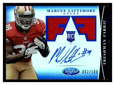 2013 Panini Certified Football #323 Marcus Lattimore    Rookie Auto FRA40 • $10