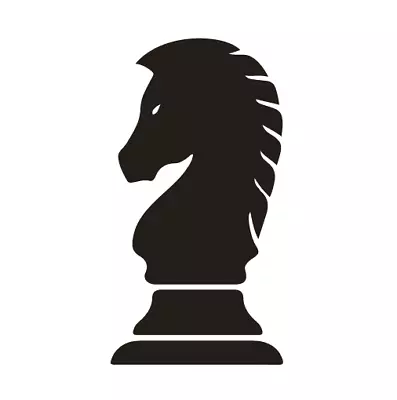 Black Chess Knight Chess Piece Decal Car Wall Laptop Decal Vinyl Sticker Phone • $4.50