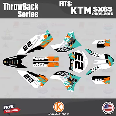 Graphics Kit For KTM 65SX SX65 (2009-2015) SX 65 Throwback - TEAL • $94.20