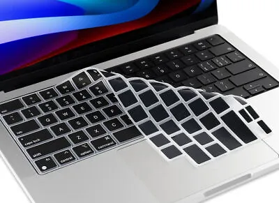 Soft Silicone Keyboard Cover Skin For MacBook Air 13.6  2022 A2681 15 A2941 2023 • £5.99