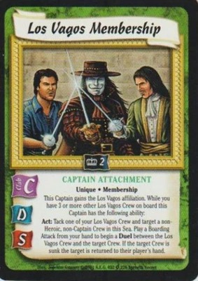 $2.14 • Buy Los Vagos Membership - Syrneth Secret - 7th Sea CCG