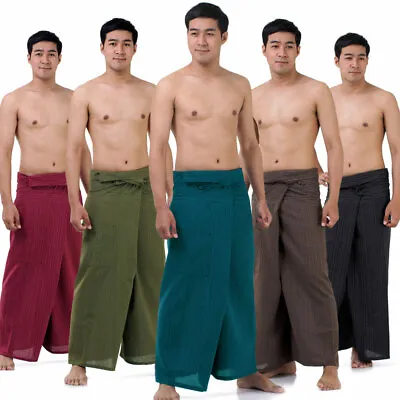 My Thai Pants: Fisherman Pants Wrap Karate Samurai Kung Fu Boho Trousers Pirate • $21.90