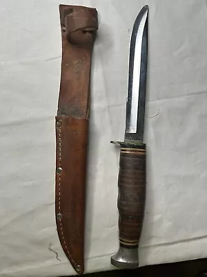 Vintage Ka-bar Fix Blade 1236 USA With Sheath  • $24.99