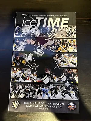 Pittsburgh Penguins Icetime Final Regular Season Game Mellon Arena 2010 • $10