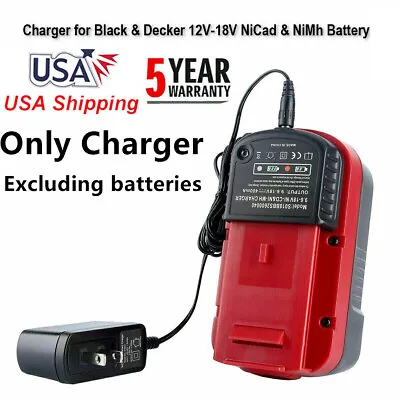 HPB18 18V HPB18-OPE 244760-00 18 VOLT NI-MH BATTERY Charger FOR BLACK AND DECKER • $13.98