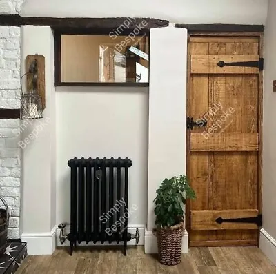 SOLID LEDGED DOORS ~ RUSTIC PINE ~  COTTAGE BARN DOORS - 30mm. ALL SIZES MADE • £150