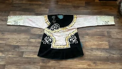 Qing Dynasty Antique Chinese Silk Embroidery Robe With Amazing Sleeve Bands • $1200