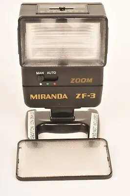 Miranda ZF-3 Zoom Shoe Mount Flash Fully Tested Ideal For Film Camera • £12.99