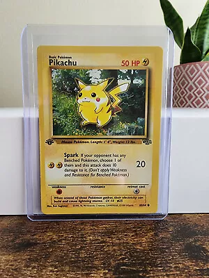 $9.99 • Buy Pikachu 1st Edition 60/64 Jungle Set 1999 WoTC Pokemon TCG - Vintage - NM/MINT
