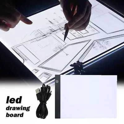 A4 LED Adjustable Drawing Copy Board Tracing Light Box Pad Painting Tracing Tool • £11.99