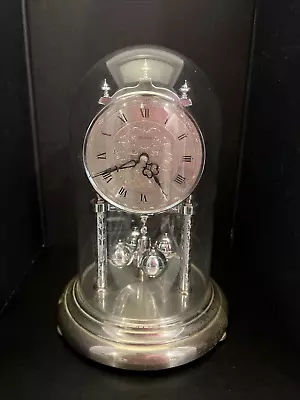 Vintage Dunhaven Quartz West Germany Glass Dome Clock Torsion Anniversary Clock • $30