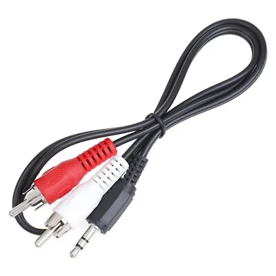 3.5mm Jack Mini Plugto 2 RCA Male Stereo Ohono Audio Speaker Adapter Cable Lo TO • £4.13