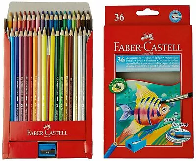 Faber-Castell Design Series Aquarelle Water Color Pencils 36 Shades • $22.24