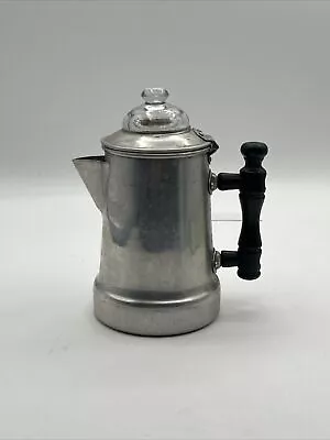 Vintage Single Serve Aluminum Coffee Percolator Complete Great As Decor • $15