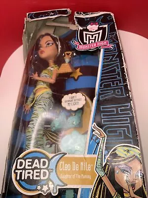 Monster High Cleo De Nile Doll Dead Tired Damaged Box • $75