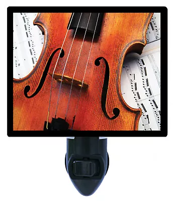 Music Theme Decorative Photo Night Light Violin Instrument • $30.49