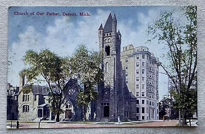 Church Of Our Father Detroit Michigan Vintage Postcard • $4.75