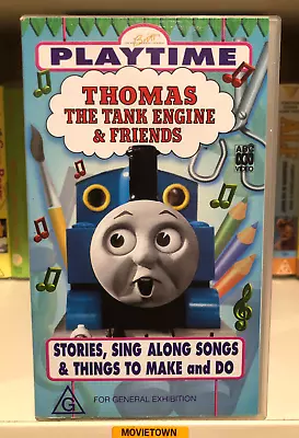 THOMAS THE TANK ENGINE - PLAYTIME - Stories Sing Along Songs - VHS • $49.95