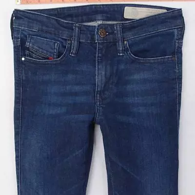 Womens Diesel SKINZEE-XP RB011 Stretch Skinny Blue Jeans W26 L32 Size 6 • £32.99