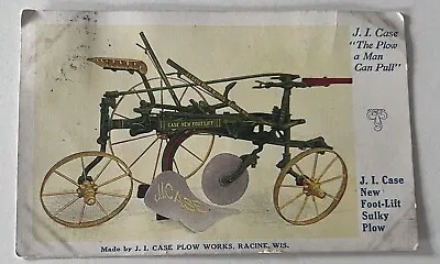 J.I. Case The Plow A Man Can Pull Postcard Racine  Wisconsin • $6.95