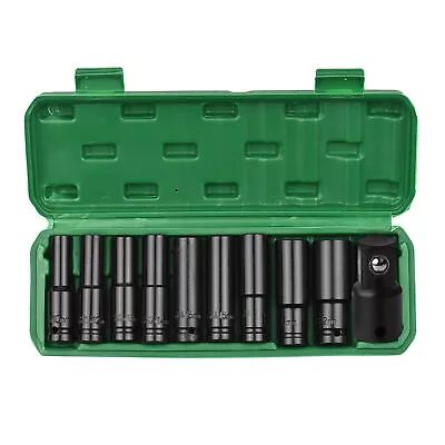 1/2 Inch Drive  Impact Socket Set 10-Piece Deep Socket Metric Sizes K9N6 • $35.99