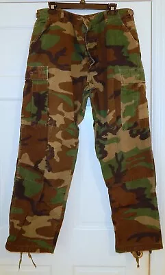 USMC Hot Weather Woodland Camouflage Combat Trousers (Large/Regular) • $7.95