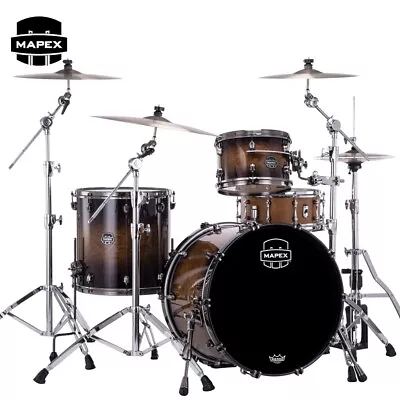 Mapex Saturn Evolution Hybrid Organic Rock 3PC Shell Pack Exotic Night Forest • $2489