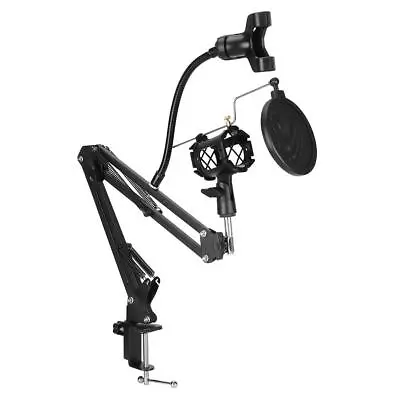 £11.83 • Buy Adjustable Microphone Stand Studio Broadcast Boom Scissor Arm Holder Mic Kit  UK