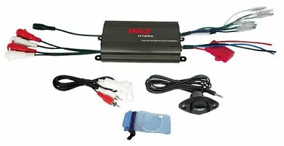 Pyle PLMRMP3B Marine 800W 4 Channel IPod/MP3 Power Amp+Volume Remote Control • $53.79