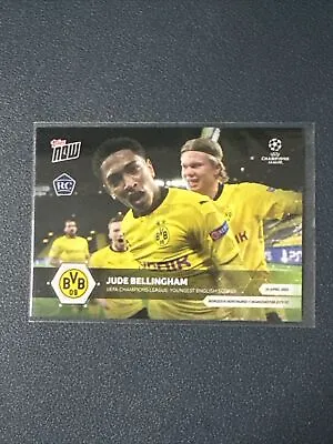 2021 Topps Now UEFA Champions League #65 Jude Bellingham RC With Erling Haaland • $7