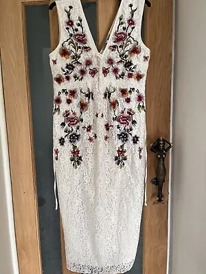 Hope And Ivy Embroidered Lace Maternity Dress 12 • £25