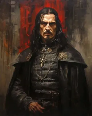 Vlad Tepes The Impaler Dracula Vampire Legend Portrait Fine Art Giclee Print D01 • $23.62