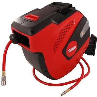 Air Hose Reel Retractable 30m 3/8 BSP Auto Rewind Wall Mountable 100FT CT4209 • $124.32