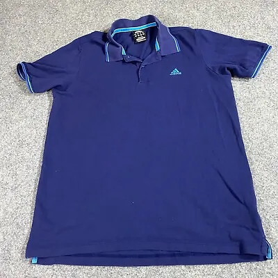 £13.71 • Buy Adidas Mens Clima365 Performance Essentials Polo Shirt Size Large L Blue