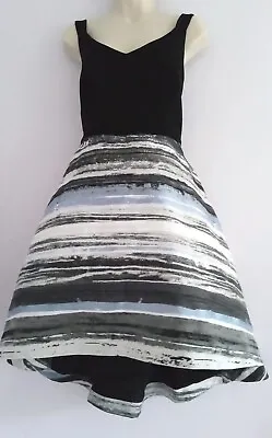 £50 • Buy Coast Stripe High Low Hem Occasion Party Dress Size 18