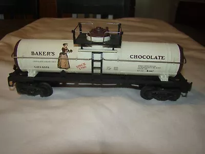 Vtg 1991 K-Line O Scale Gauge 6332 Baker's Chocolate Tank Car • $22